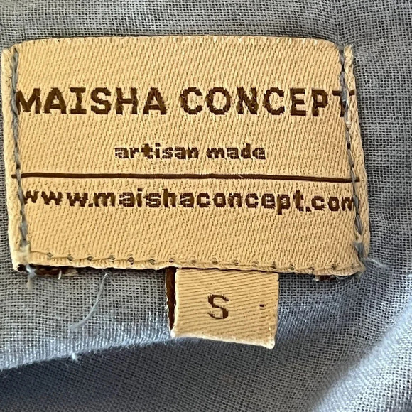 Hand Crafted Cotton Tiered Maxi Dress NWOT - Picture 10 of 11